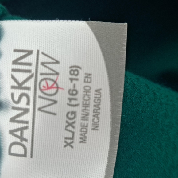 Danskin XL Long Sleeve Green Tshirt - Picture 4 of 4